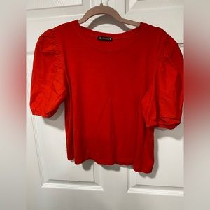 Red Zara Top